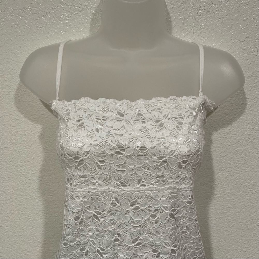 NEW white lace sleeveless camisole tank top blouse shirt - Picture 2 of 7